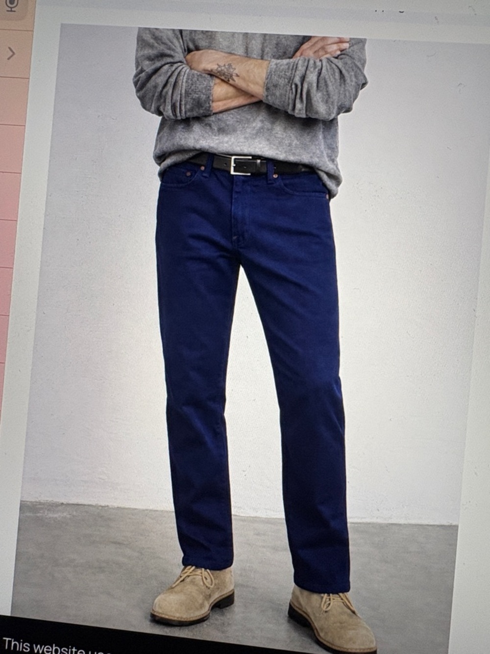 Fidelity Jimmy Cascade BlueSlim Straight Performance Stretch Twill Jeans 38/34